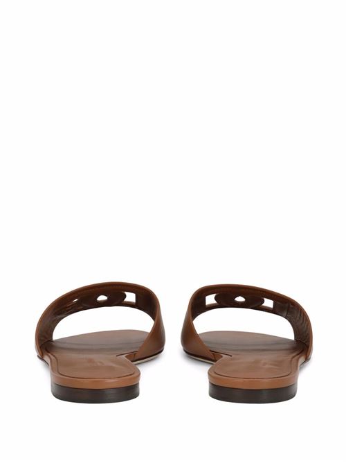 DG-logo leather sandals Dolce & Gabbana | CQ0436AY32981236